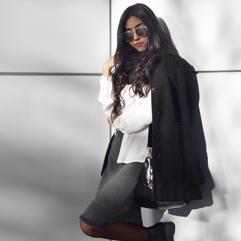 Gray skirt